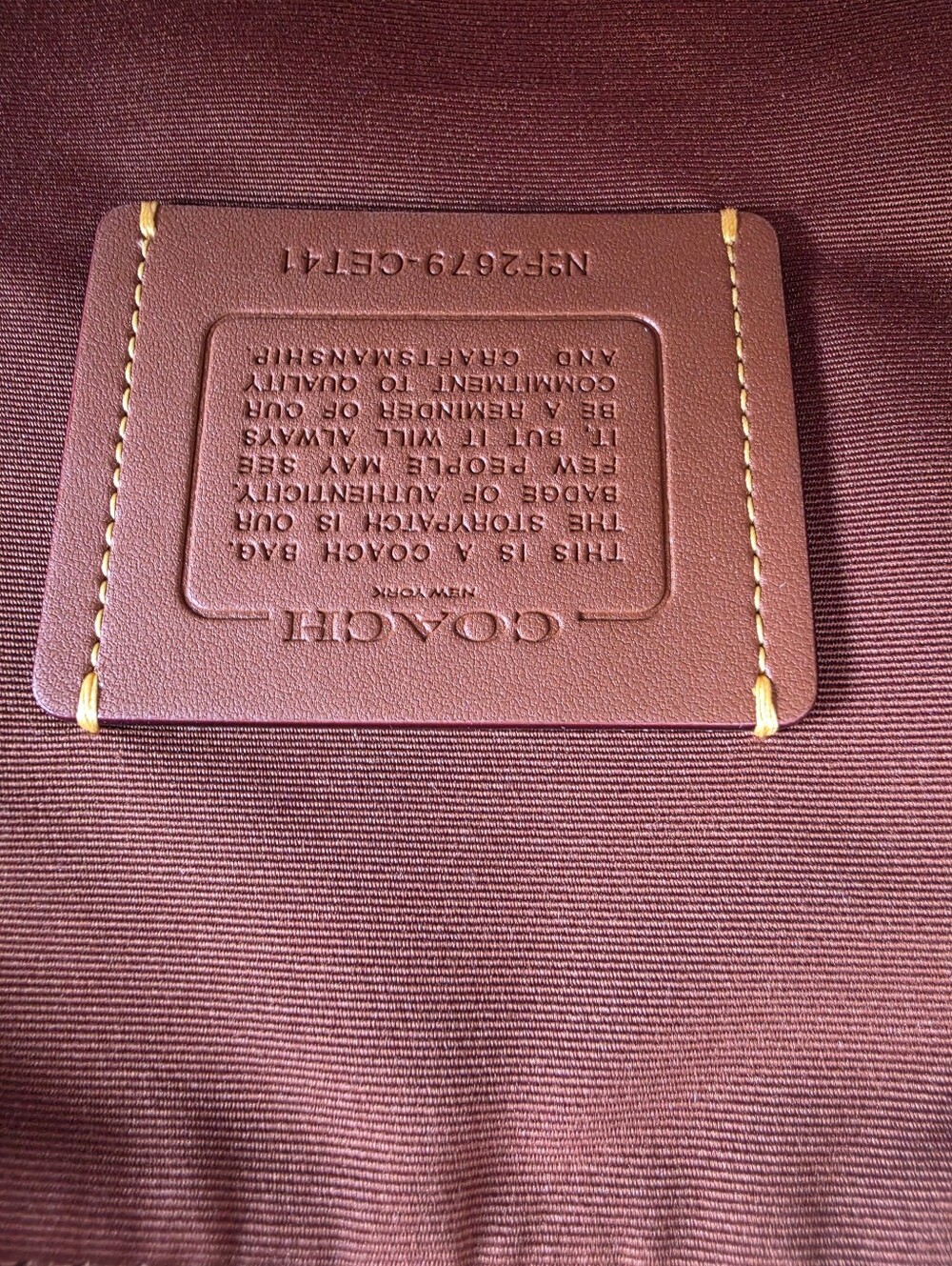 Coach Erin Suede Leather Shoulder Bag Hsndbag Gold/Warm Brown NWT - Picture 10 of 14